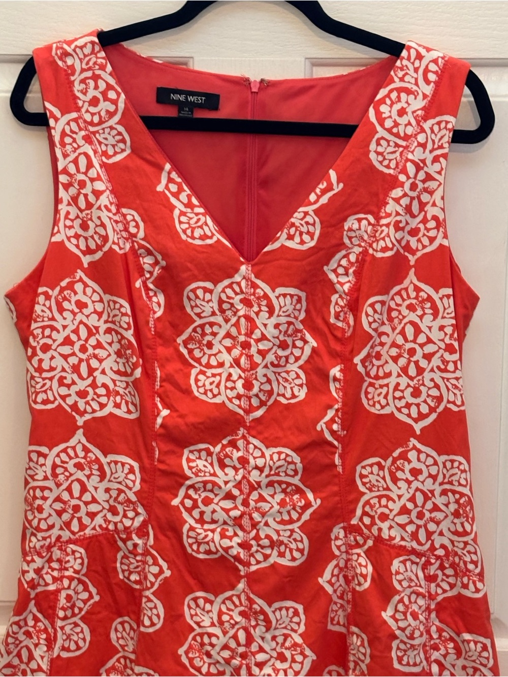 Nine West Coral A-line Fit and Flare Dress Plus Size 14 - Picture 3 of 15